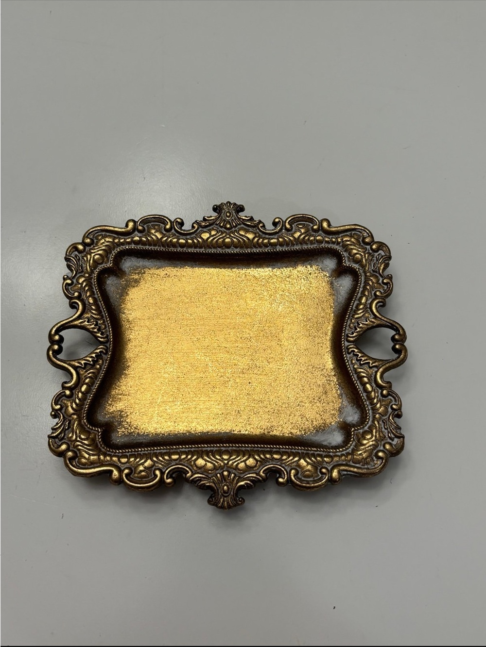 Vintage gold small ring dish